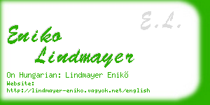 eniko lindmayer business card